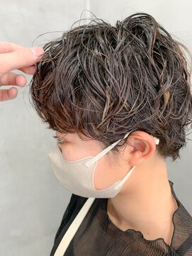 テトヘアー(teto hair) マッシュショート、ニュアンスパーマ、ゆるいパーマ