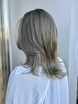 エアー 青山(AIR)&nbsp;オリーブグレージュ/ウルフレイヤー/ハイトーンカラー/10代20代