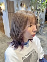 ナルヘアー 越谷(Nalu hair)&nbsp;30代40代50代越谷/レイヤーカット/セクションカラー/ラベンダー