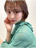 【２０代３０代４０代大人かわいい美髪ネビージュショートボブ】
