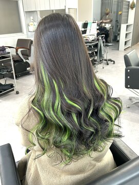 シェイロ(Cielro) 【ライムグリーンエクステ30本】SAKI