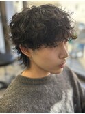 万能に使えるシャドウパーマ◎