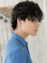 モッズヘア メン 新所沢店(mod's hair men)&nbsp;モテ抜け感ランダムソバージュの黒髪ラフマッシュa新所沢