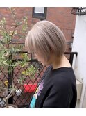 ショート×ミルクティーベージュ
