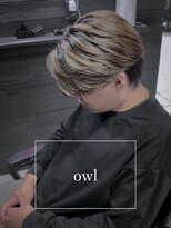 アウル 心斎橋(owl)&nbsp;センターパート×メンズバレイヤージュ