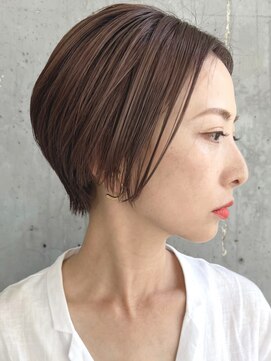 グラッシー センター北店(GLASSI) ハンサムショート★スモーキーピンクベージュ★【坂田のぞみ】