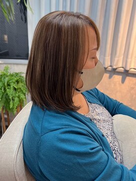 ティダスマイル ふじみ野店(tida smile) 脱白髪染めハイライト＊白髪ぼかしベージュ20代30代40代50代