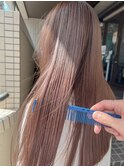 sea　ヘアカラー　ブリーチ　ミルクティーベージュ