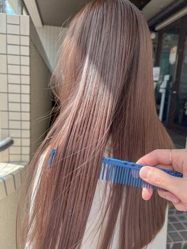 サロン シー(salon sea) sea　ヘアカラー　ブリーチ　ミルクティーベージュ
