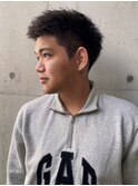 ツーブロックショート