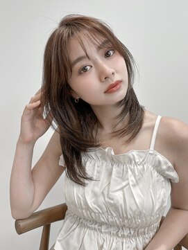 ロンドアンメゾン 原宿(Lond un Maison.) ミニウルフレイヤーカット顔周りカット前髪カット韓国ロング原宿