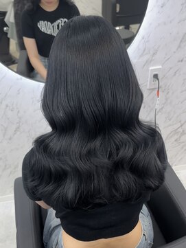 ドットモーダ 町田店(dot. mooda) 【艶カラー×ブルーブラック】韓国/韓国ヘア/町田/町田駅/学割