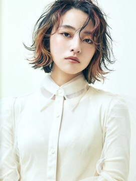 カナン(CANAAN) イヤリング/デザインカラー/オリーブベージュ/ウェットヘア