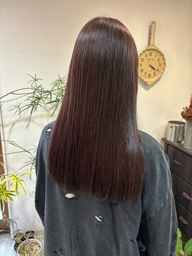 マイ ヘア デザイン 岡崎(MY hair design) アッシュブラウンシースルーバング小顔カラー♪20代30代40代