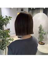 ミチ ノア(mich-nor-)&nbsp;切りっぱなしボブ/顎ラインボブ/透明感カラー