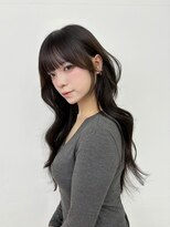ラクシア(LucxiA)&nbsp;顔まわりカット/顔周り/韓国ヘア/レイヤーカット/小顔/黒髪