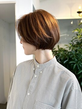 サン 白金台(SUN) あごラインのコンパクトショートボブ前髪長め白金台目黒