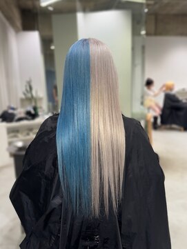 キオクエコ(KIOX eko) ハイトーンボブ/エフェクトブリーチ/リタッチ/髪質改善