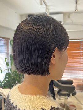 ミニボブ/20代/30代/40代/ボブ/ショートボブ/ブリーチなし