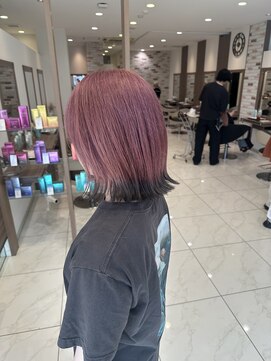 ピンク×裾カラー！！