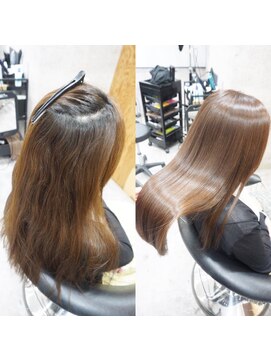 ヘアテリア リュウ 大塚(hair teria ryu) 縮毛矯正/髪質改善縮毛矯正/前髪縮毛矯正/表面ハーフ矯正