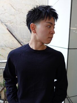 ノラ シブヤ(NORA) アクティブショートスパイキーショートテーパーフェード刈り上げ