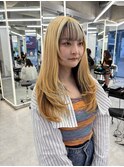 ワンホン/ミルクティーブロンド/ダークブルー/藤沢美容院