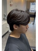 前下がりセンターパート
