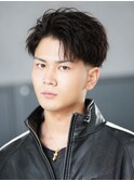 オールバックショート