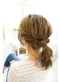 デイリーナチュラルポニー　ヘアセット