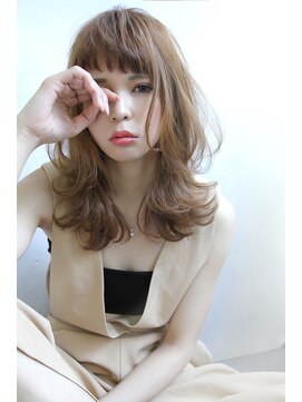 ブラン 梅田(Blanc) 【Blanc】ハイアッシュベージュ＿セミロング