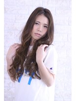 ソア 武蔵小杉(SOAR) トリートメントボルドーベージュカラーのワンレンセンターパート