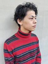 ヘアー アイス ルーチェ(HAIR ICI LUCE) 7:3パート アップバング 刈り上げ 2ブロック 担当 井上