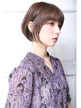 クラッチムク 博多口(CLUTCH muk.) 大人可愛い２０代３０代４０代小顔ペールベージュ 丸みボブA4