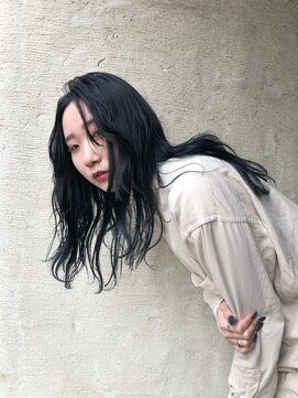 アンバースデー(UNBIRTHDAY) ブルーブラック/ネイビーカラー/暗髪