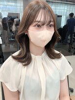 アリュウル 表参道 青山(Allure) 韓国ヘア×ミルクティーベージュ　くびれヘア　グレージュ　水越