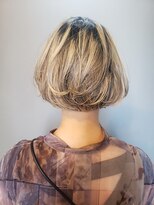 ペネロープ(Penelope)&nbsp;大人かわいい20代30代40代ミニボブ×ハイライトカラー！遠藤至