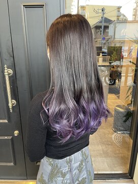 ルーツ(Roots) 裾カラー/ツートーンカラー/ポイントブリーチ/地毛風カラー