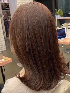 ディフィーノ 青山(DIFINO) 【DIFINO 青山】艶髪アプリコットブラウン♪