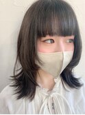 #ミディアムウルフ#黒髪