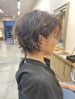 サンド 表参道(sand)&nbsp;ショートボブパーマ20代30代40代イヤリングカラー大人可愛い