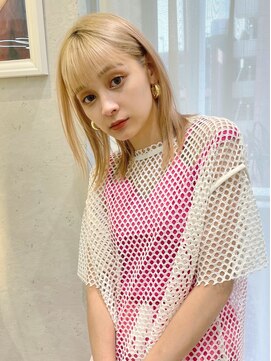 ロンドシエル 横浜(Lond ciel) 【石垣麻衣】ハイトーンミディアムレイヤースタイル