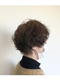 くびれショートニュアンスパーマ[東林間美容室/30代40代50代]