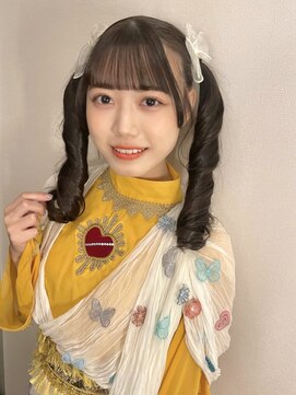 ピークアブー アヴェダ アトレ恵比寿(PEEK-A-BOO AVEDA) 縦巻き　ツインテール　縦巻きアレンジ　編み込みヘア