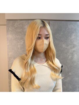 ガルボヘアー 名古屋栄店(garbo hair) ハイトーンロング10代20代ブロンドカラープルエクステ