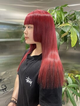 ゼスト 八王子店(ZEST) レッドカラー/ワインレッド/【永尾しおり】