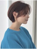 大人似合わせレイヤーカット30代40代50代ショート×アースカラー