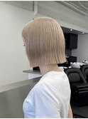ブロンド、ミニボブ