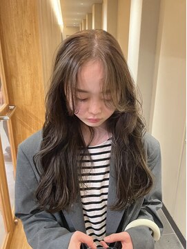 ニール シトロン 名古屋 伏見 丸の内(NEELU citron) 【Neelu_riri】ブリーチなしダブルカラーオリーブベージュ