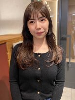 アトリエ(atelier.)&nbsp;韓国風ヘア　顔周りカット　内巻きへア　ブラウンヘア　透明感